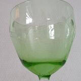 4 glasses of ouraline crystal wine