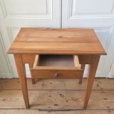 Solid oak table 1 drawer