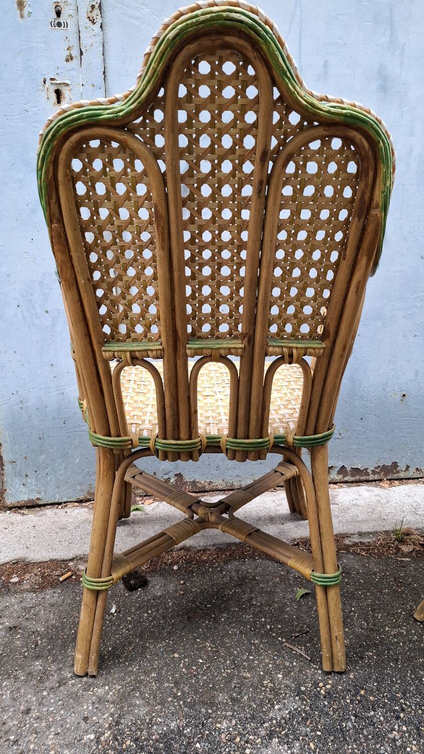 Vintage rattan lounge