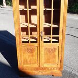 Glazed art deco gilded oak library