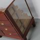 Antique English oak and glass counter/display cabinet, circa 1920-1930