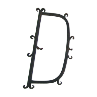 Letter D wrought iron