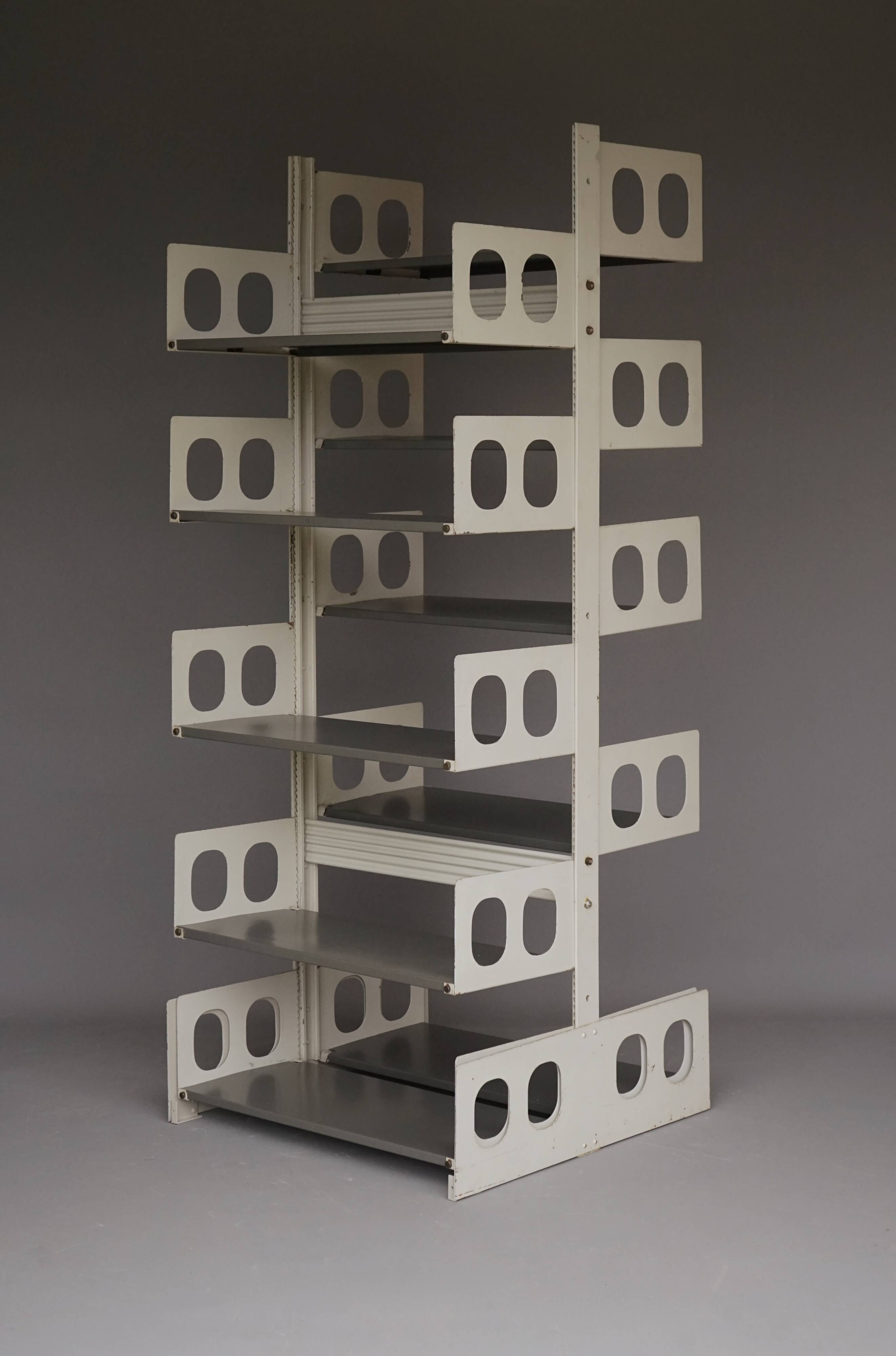 'Triennal' Industrial Shelving Unit from Lips Vago. 1950s