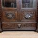 Renaissance style hunting lodge library in carved oak circa