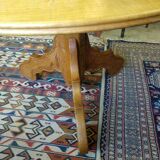 Old cherry pedestal table