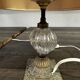 Lampe ancienne Laiton et Verre H 31 cm