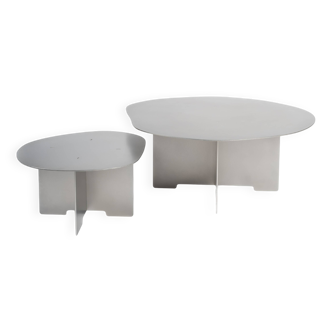 Double shape coffee table ⌀80