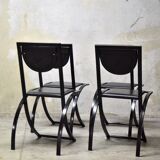Sinus chairs by KFF from the 80s Bauhaus design