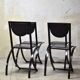 Sinus chairs by KFF from the 80s Bauhaus design
