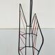 Vintage black metal magazine rack circa 19