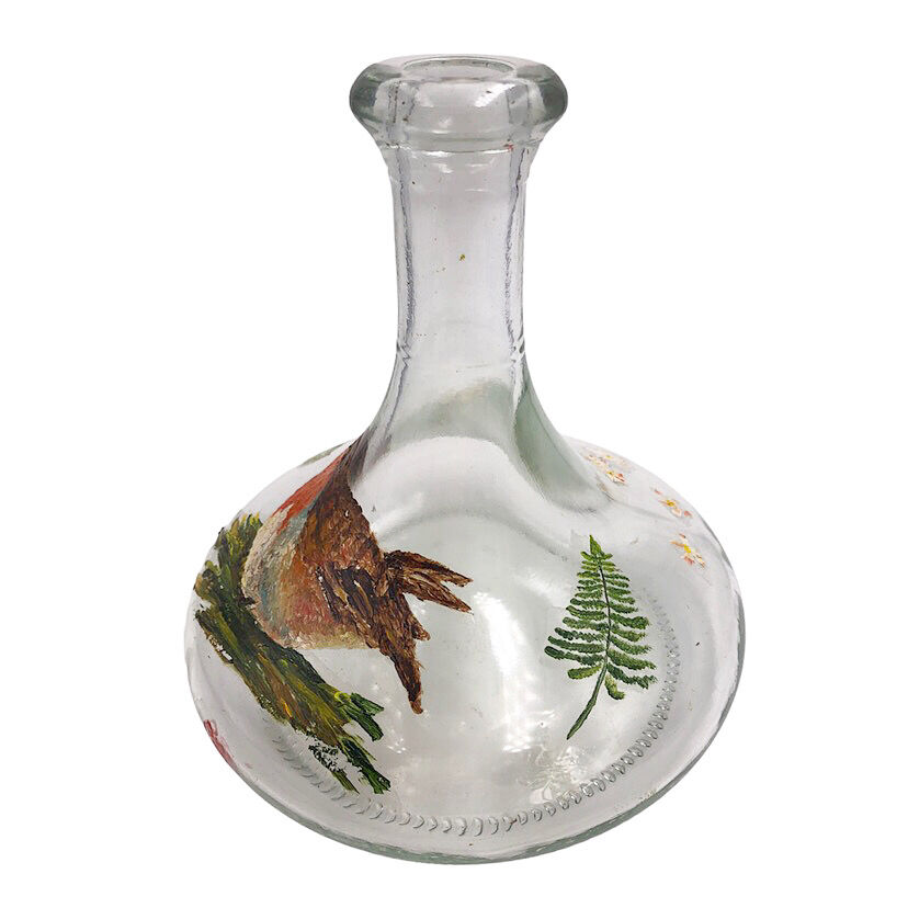 Hand-painted decanter carafe