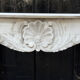 Louis XV style fireplace in Carrara marble, circa 1980.