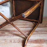 Side service table in old rattan