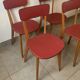 Set de 4 chaises bistrot vintage, années 50 (Taille adulte)
