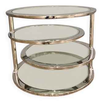 Coffee table with 4 trays, circa 1980.