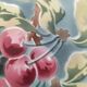 Saint-Amand Hamage plate – Stenciled cherry decoration 1945-1950