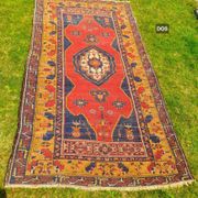 Turkish YAHYALI vintage anatomy rug handmade in wool - 131 x 227