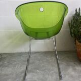 Green plexi chairs