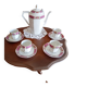 Coffee service set in Limoges porcelain.