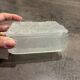 Art Deco cigarette box in frosted satin glass Barolac