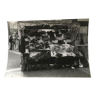 Photo années 80 marché aux fleurs angleterre