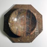 Ammonite Fossil Marble Placemat Bowl and Plate