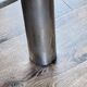 Marble table feet chrome steel vintage Italian