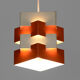 Metal pendant light "Nift" by Kronobergsbelysning. Sweden 1960s