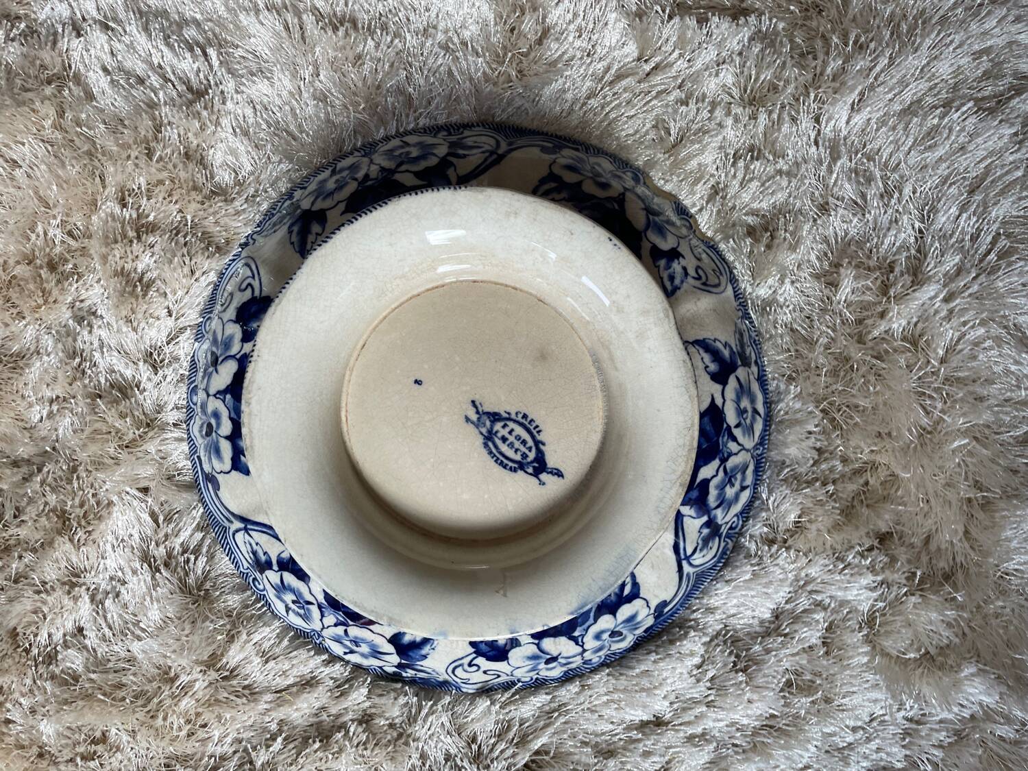 2 19th century compote bowls from Creil Montereau