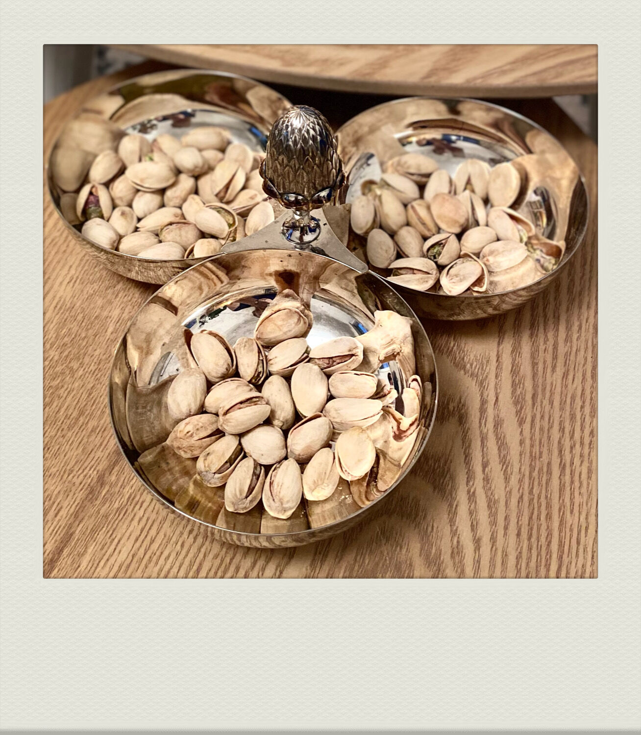 Vintage silver metal aperitif