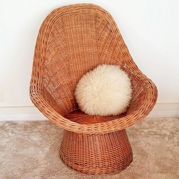 Fauteuil adulte easy chair en rotin