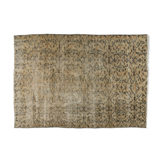 Anatolian handmade vintage rug 240 cm x 160 cm