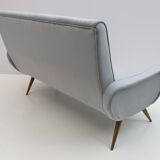 Canapé en velours « Lady » de style Mid-Century Modern de Marco Zanuso, années 50