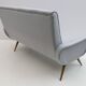 Marco Zanuso Style Mid-Century Modern Velvet Sofa "Lady", 50s