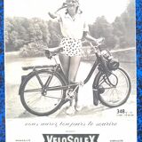 Bicycle Solex paper advertisement from a period magazine