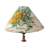 Abat-jour, tussu toile de Jouy vintage,  botanique