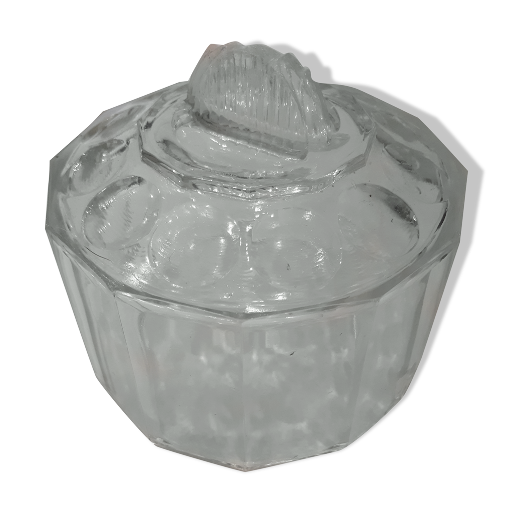 Cloche à fromage en verre soufflé, bos et pognées en corde, années 70