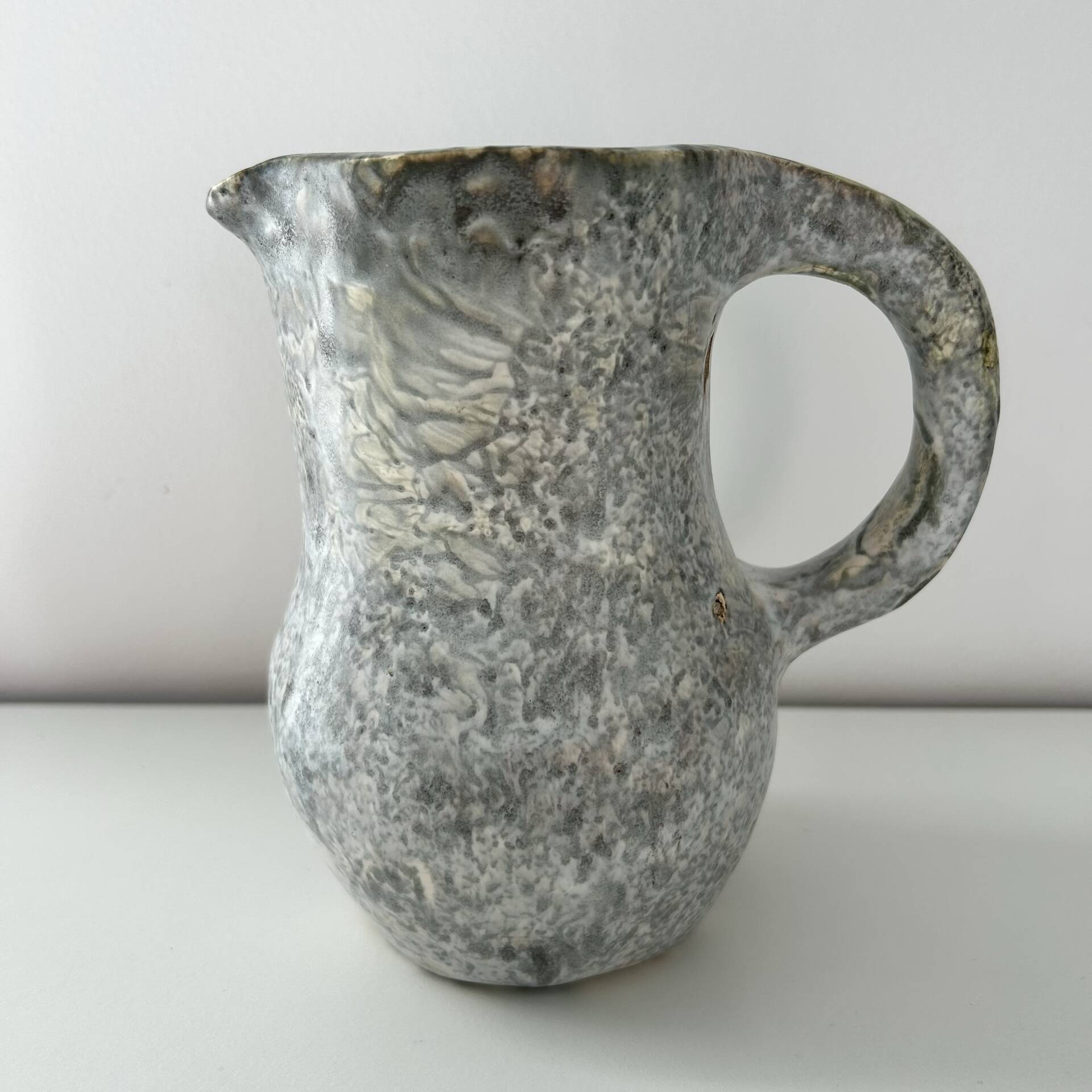 Brutalist pitcher signed PM