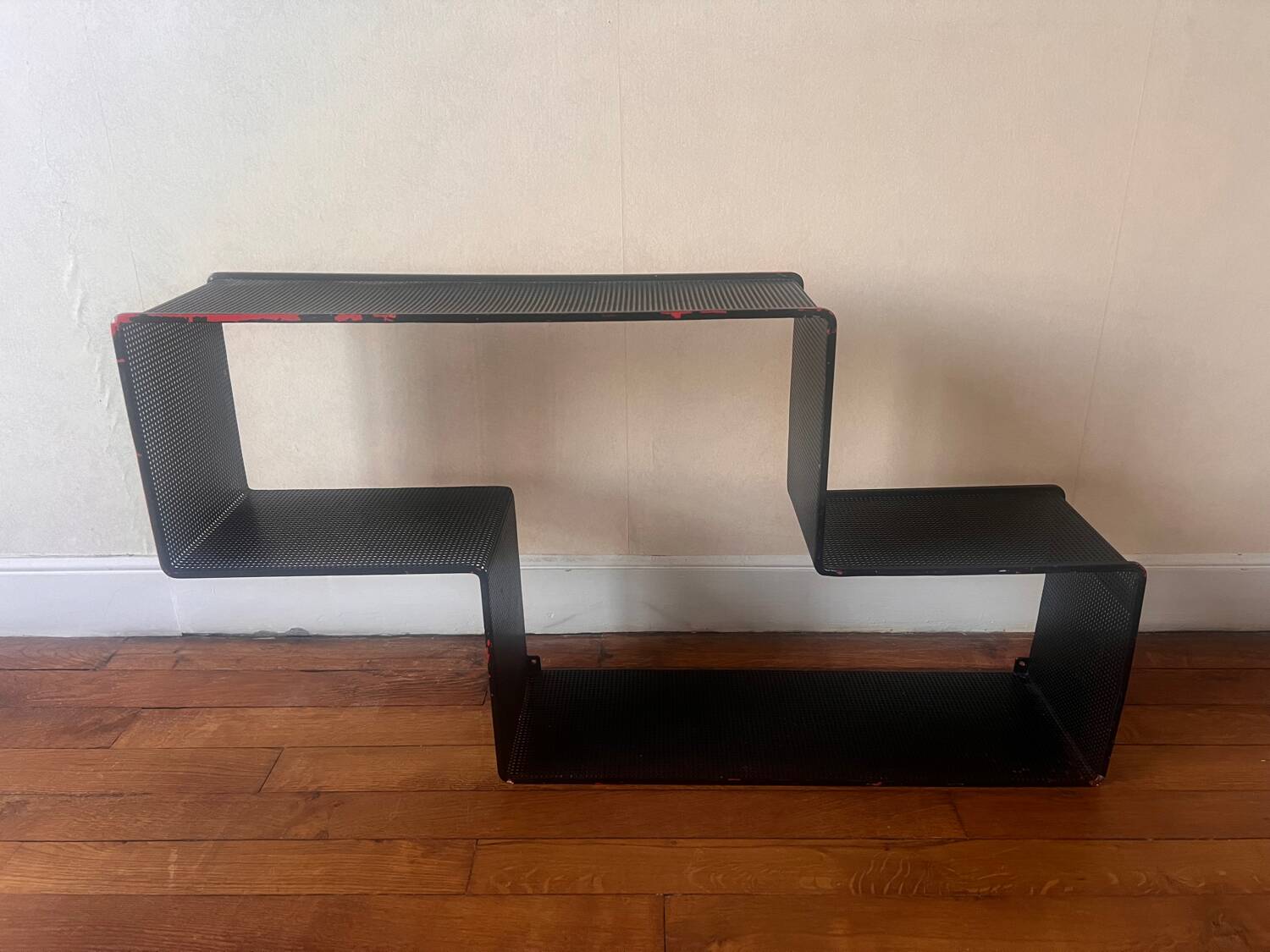 Dedal shelf, maze, Mathieu MATEGOT, original black