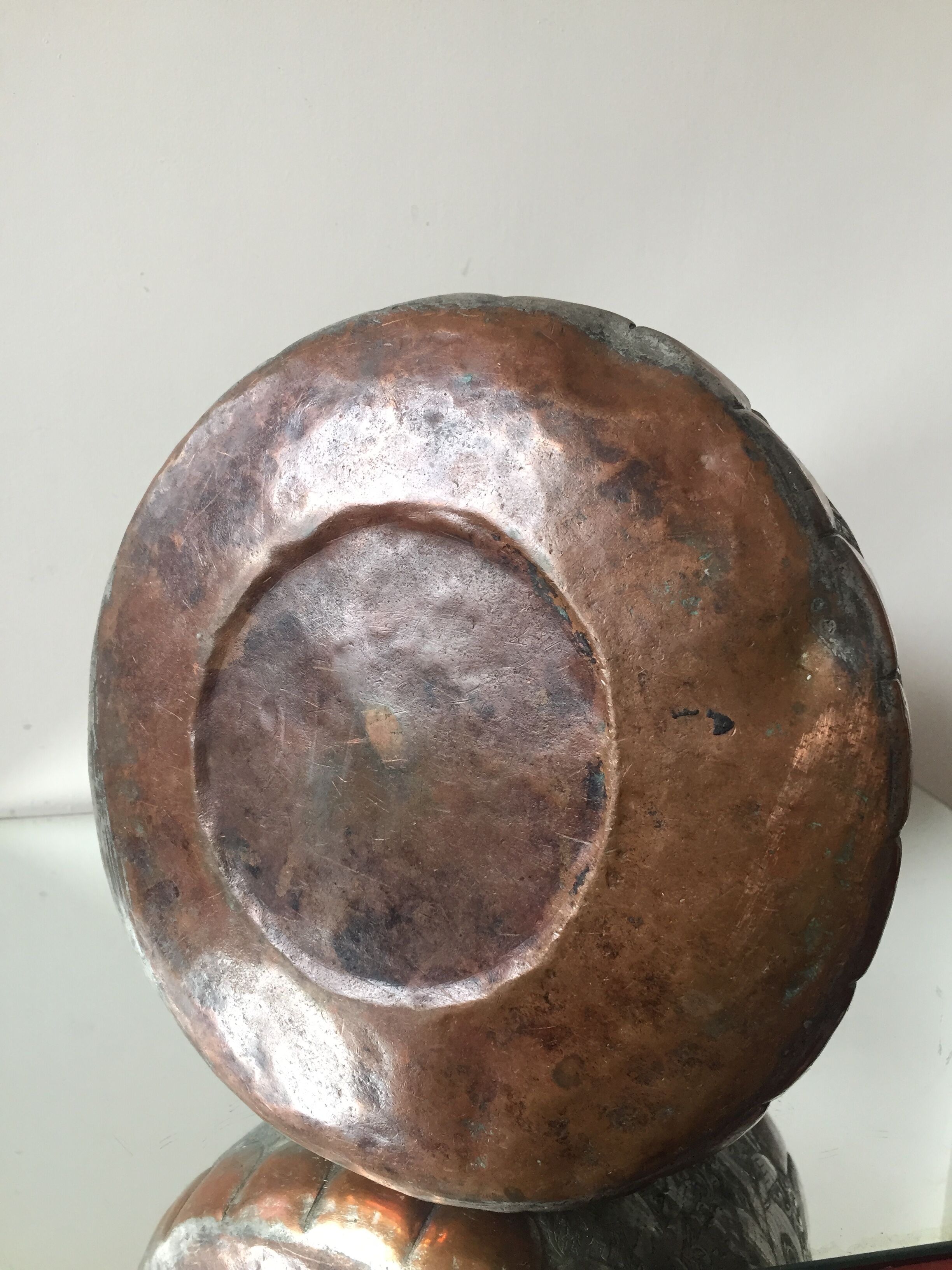 Islamic art copper ewer antique candleholder