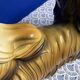 Italian Majolica Shitzu Dog Sculpture by Bravo Italy 1970