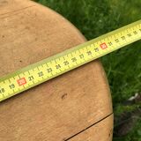 Industrial vintage wooden screw stool