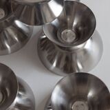 Set of eight ice cream cups, Lundtofte Denmark, 1960s