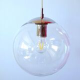 Glass globe pendant light