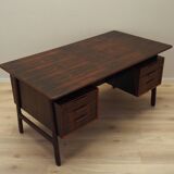 Bureau en palissandre, design danois, années 1970, fabrication : Omann Jun
