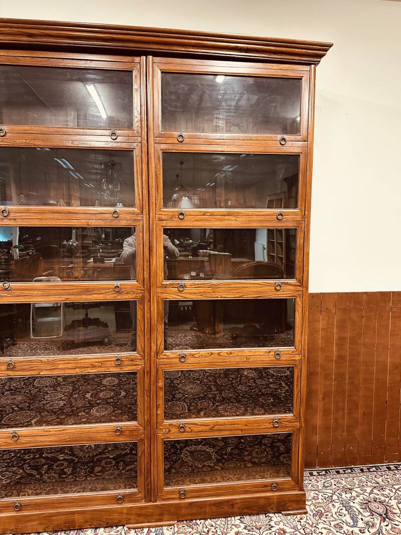 Large Classic English Globe Wernicke Bookcase