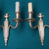 Pair of bronze wall sconces