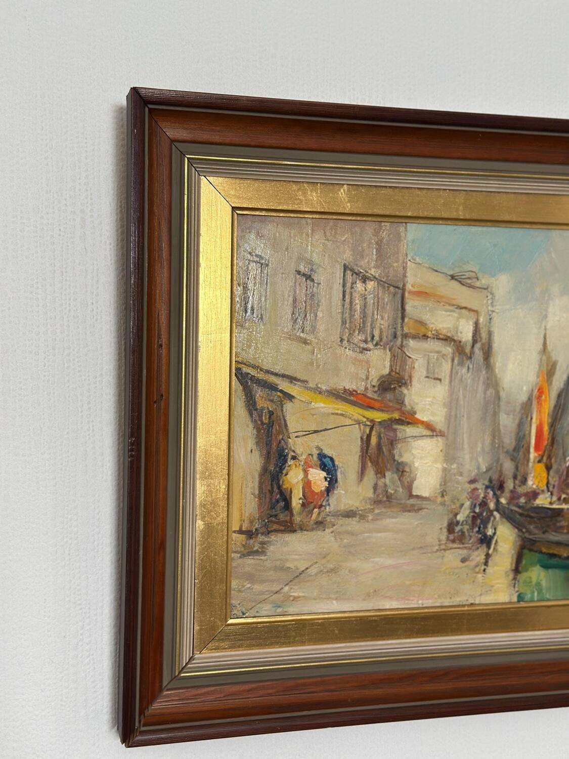 Swedish Oil on Panel – “Venice” by Knut Norman – Vintage & Framed