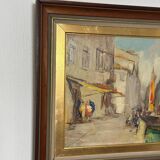 Swedish Oil on Panel – “Venice” by Knut Norman – Vintage & Framed
