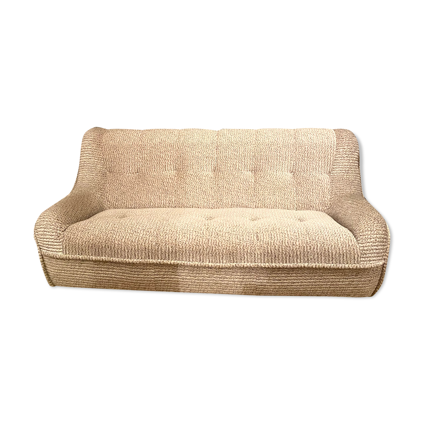 Sofa 70s Beige velvet
